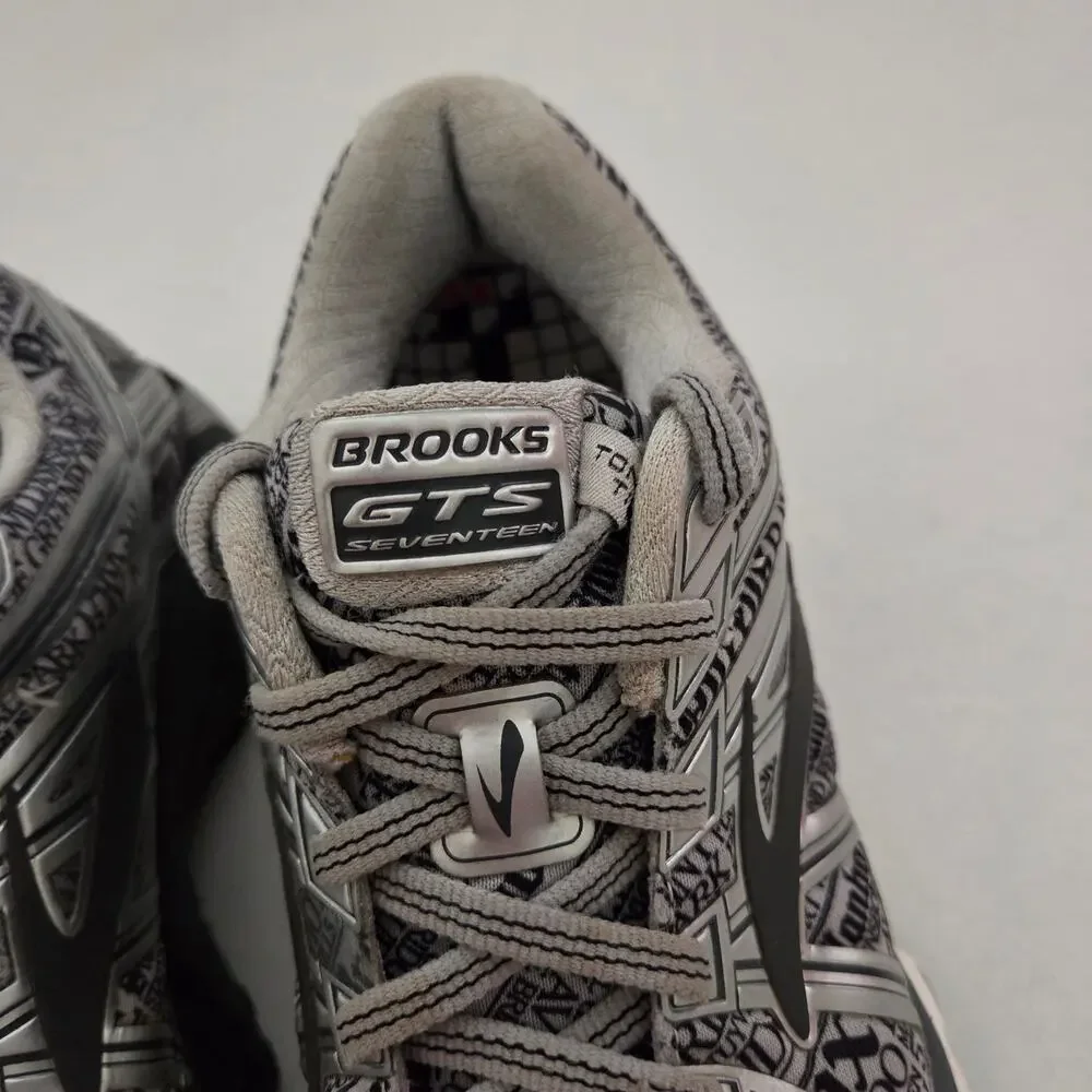 Brooks Adrenaline GTS 17 Gray Lady NYC Limited Edition Running Sneakers Sz 7